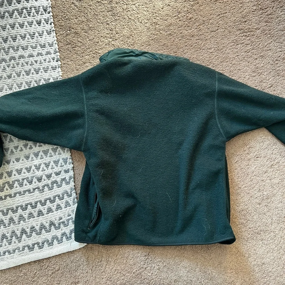 Vintage Patagonia Synchilla Full Zip Fleece Jacket in Dark Green - Picture 3 of 3